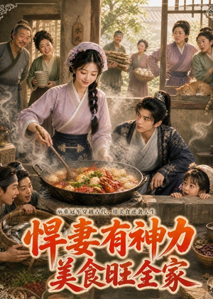 悍妻有神力，美食旺全家（75集）古装热门短剧