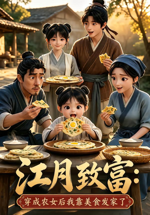 江月致富：穿成农女后我靠美食发家了（80集）这部短剧太好看
